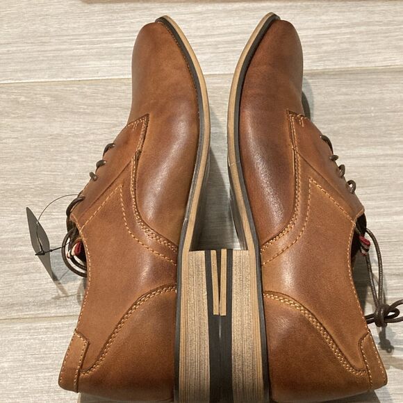 Jousen Men 11 Dress Shoes Formal Leather Oxford Shoes Derby Brown RMY9212
